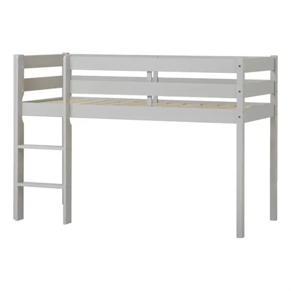 Hoppekids ECO Comfort mellanhög säng 90x200 cm - Duvgrå